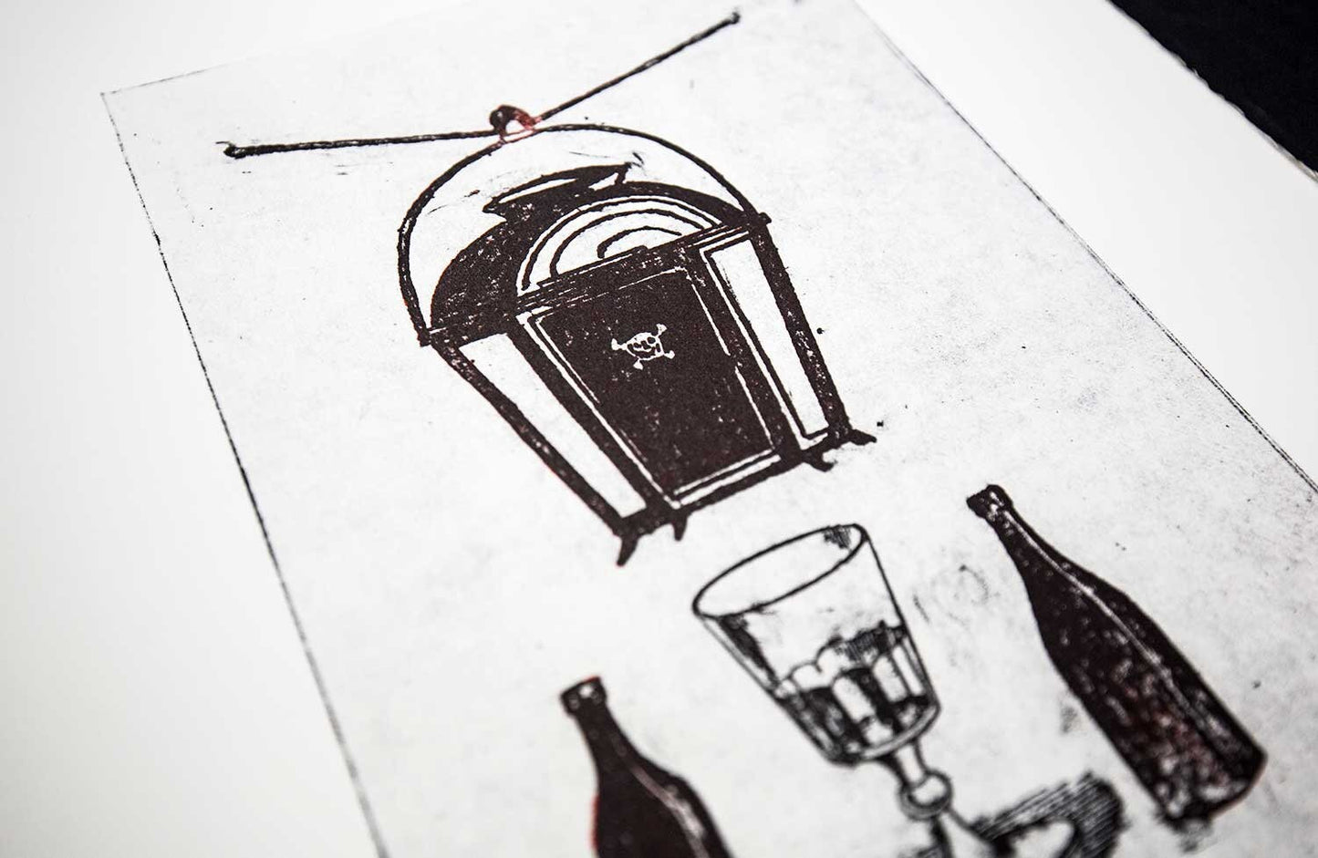 Max Ernst LITHOGRAPH Original Numbered LIMITED Ed. "dregs of...and beer" w/Frame