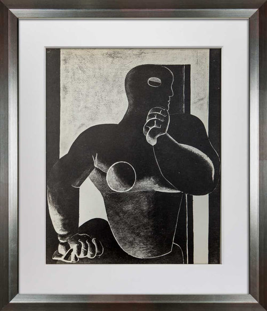 Le CORBUSIER Lithograph Limited Edition "Figure" w/Custom FRAME