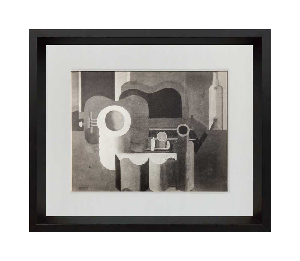 Le CORBUSIER Lithograph SIGNED "Still Life with Guitar" Ltd. Ed w/Frame