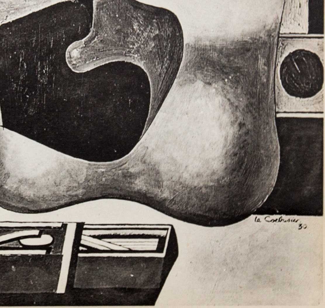 Le CORBUSIER Lithograph "La main rouge" SIGNED 1930 * Custom Frame