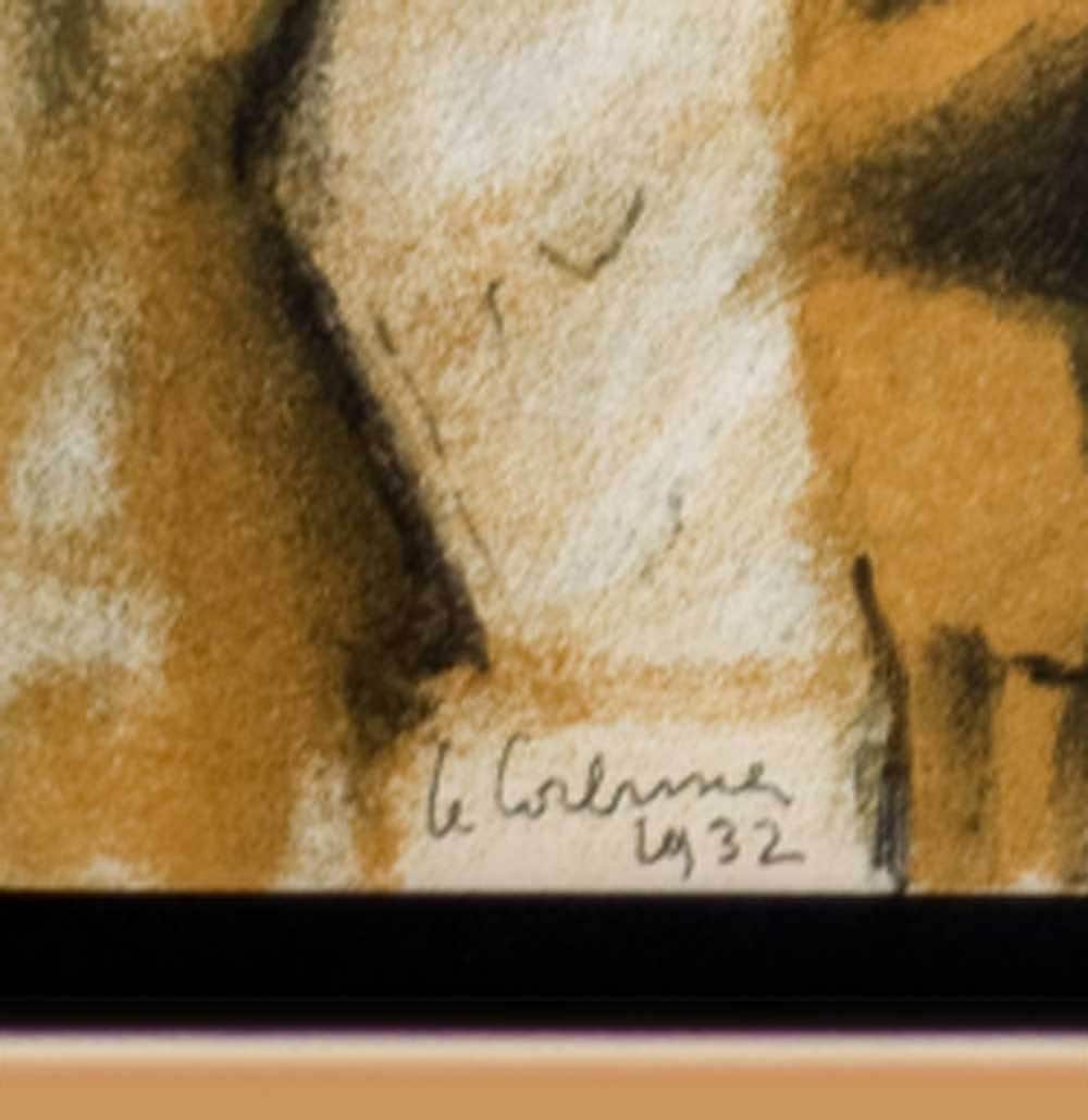 Le CORBUSIER Lithograph ORIGINAL Limited EDITION 1937 SIGN +w/Frame