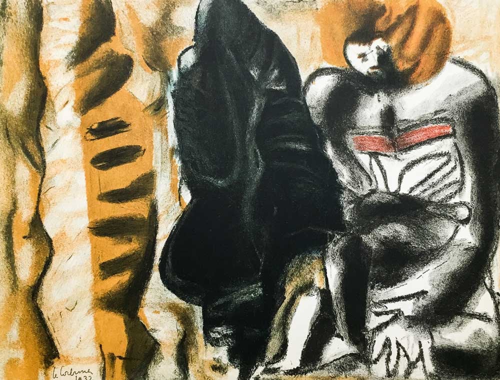 Le CORBUSIER Lithograph ORIGINAL Limited EDITION 1937 SIGN +w/Frame