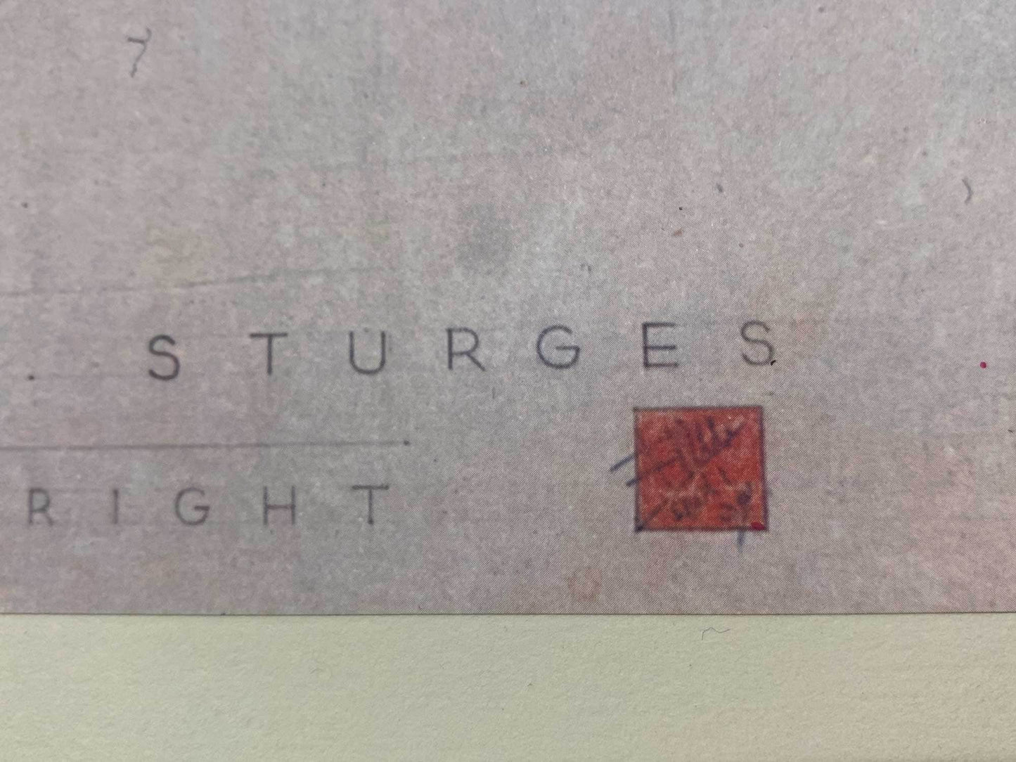 Frank Lloyd WRIGHT SIGNED #’ed LIMITED Ed. "George Sturges House CA" w/Frame