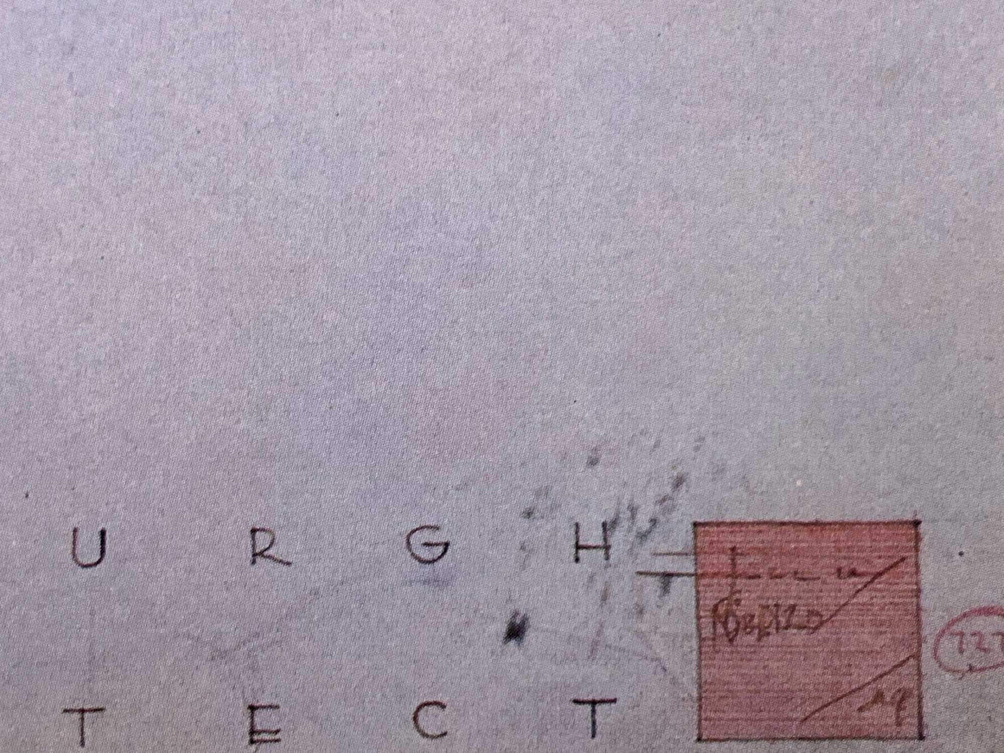 Frank Lloyd WRIGHT Lithograph SIGNED "Edgar J. Kaufmann Garage" Pa w/FRAME