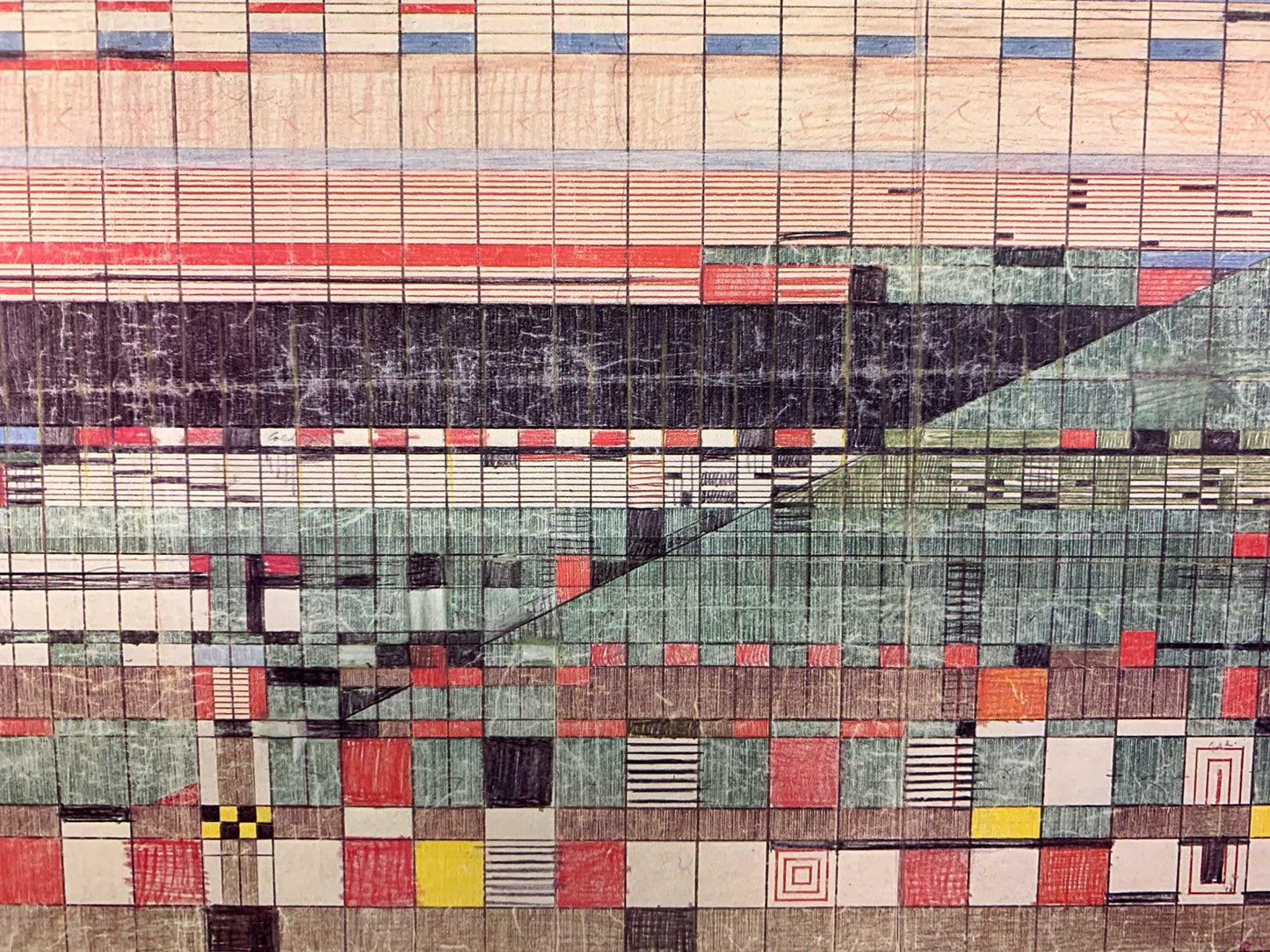 Frank Lloyd WRIGHT Lithograph #’ed LIMITED Ed. Hillside Theatre Curtain w/FRAME