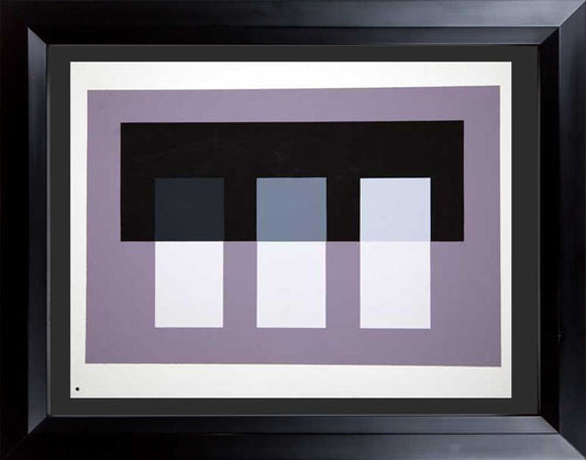 Josef ALBERS Original SILKSCREEN 1963 [XI-2a] LIMITED Ed.w/Custom Frame