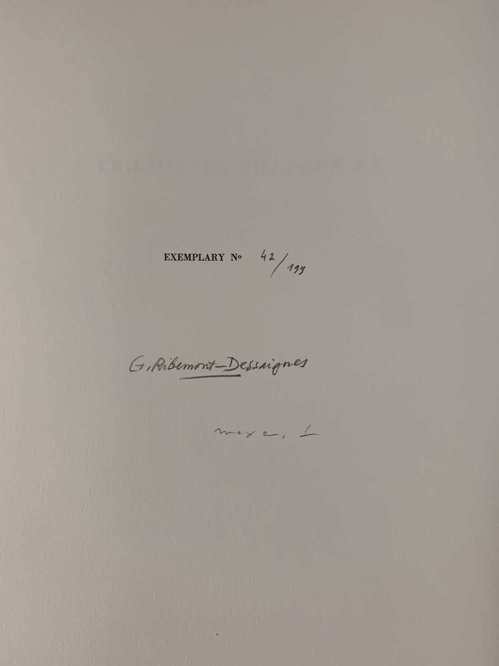 Max Ernst LITHOGRAPH Original LTD Ed. 42/199