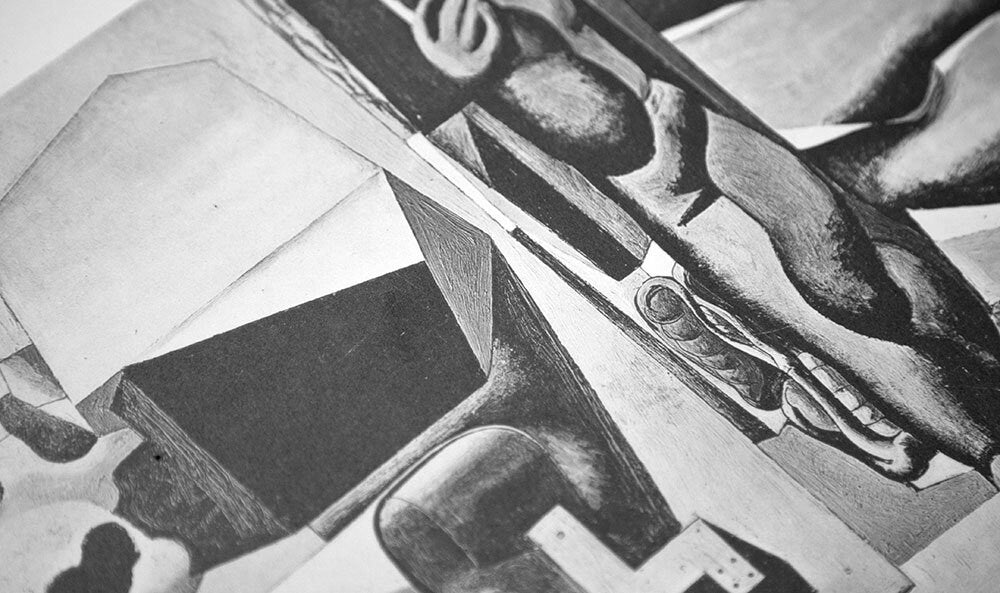 Le CORBUSIER Lithograph "Harmonic Rhythm Composition" SIGNED 1931 w/ Frame