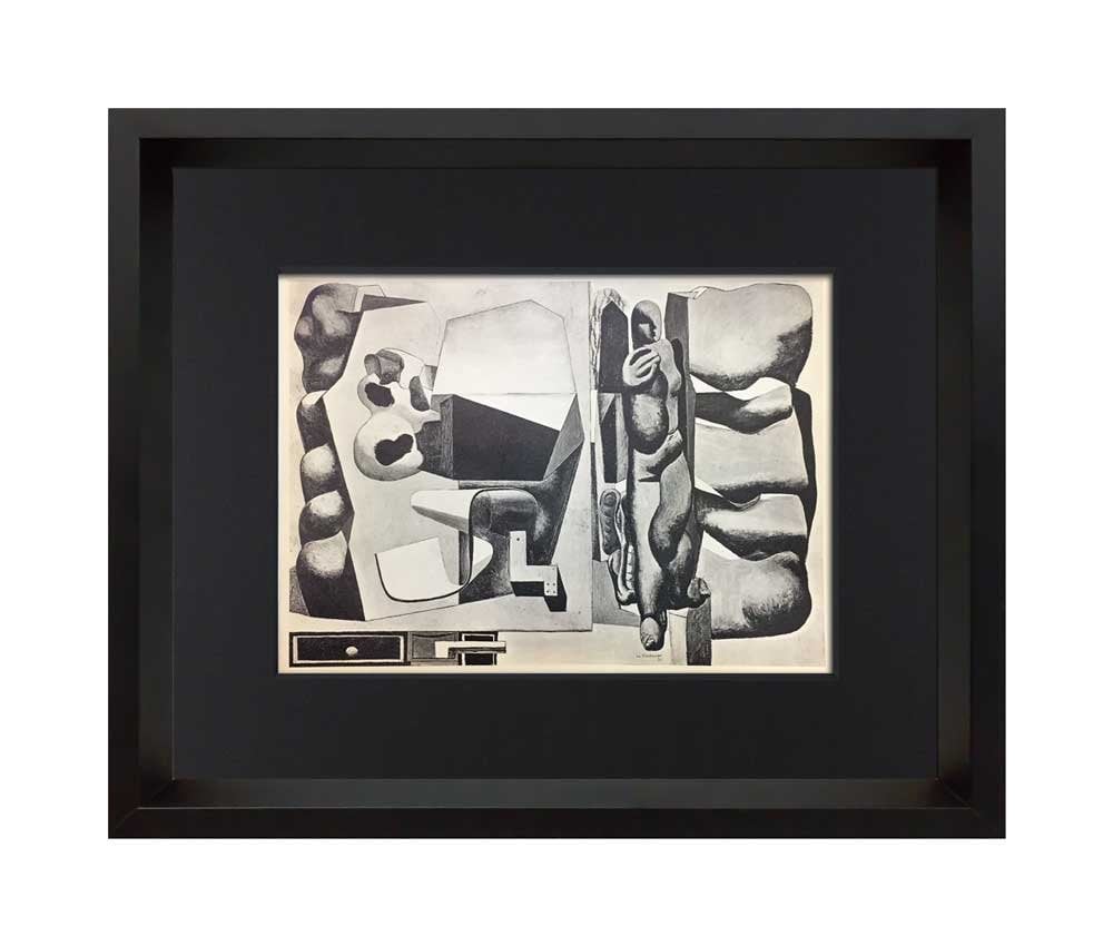Le CORBUSIER Lithograph "Harmonic Rhythm Composition" SIGNED 1931 w/ Frame