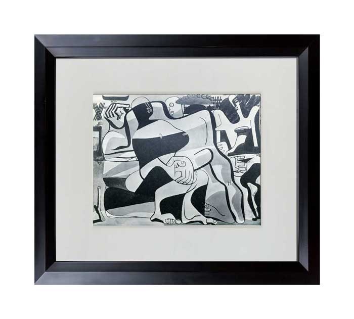 Le CORBUSIER Lithograph "Three Bathers" LTD ed. w/Custom Archive Frame