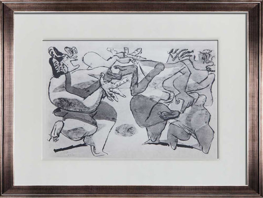 Le CORBUSIER Lithograph SIGNED Limited Edition "Violences" +w/Frame