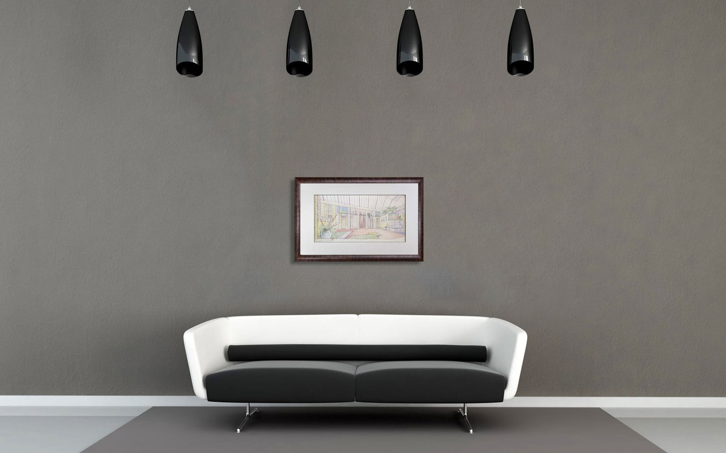 Frank Lloyd WRIGHT Lithograph SIGN "Sijistan" Remodel for Charles Ennis House