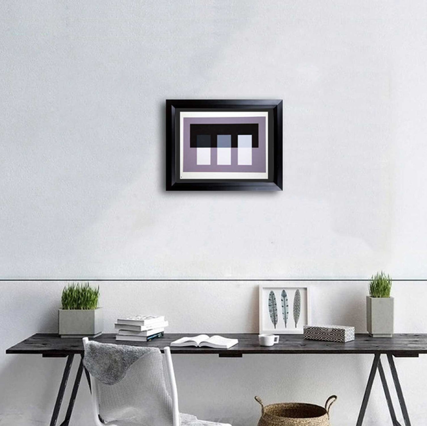 Josef ALBERS Original SILKSCREEN 1963 [XI-2a] LIMITED Ed.w/Custom Frame