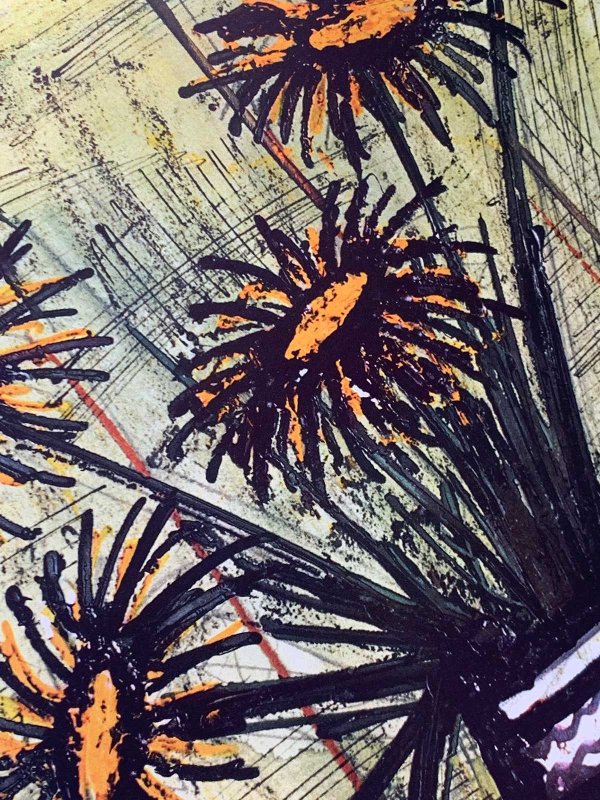 Bernard Buffet Limited Edition Lithograph Sunflowers *Sign