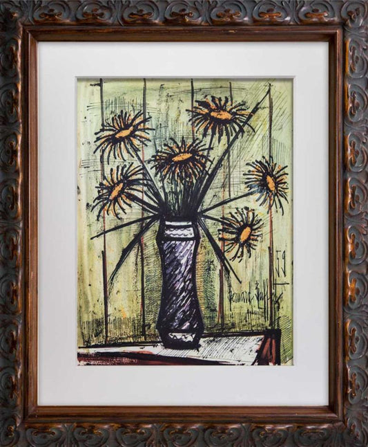 Bernard Buffet Limited Edition Lithograph Sunflowers *Sign