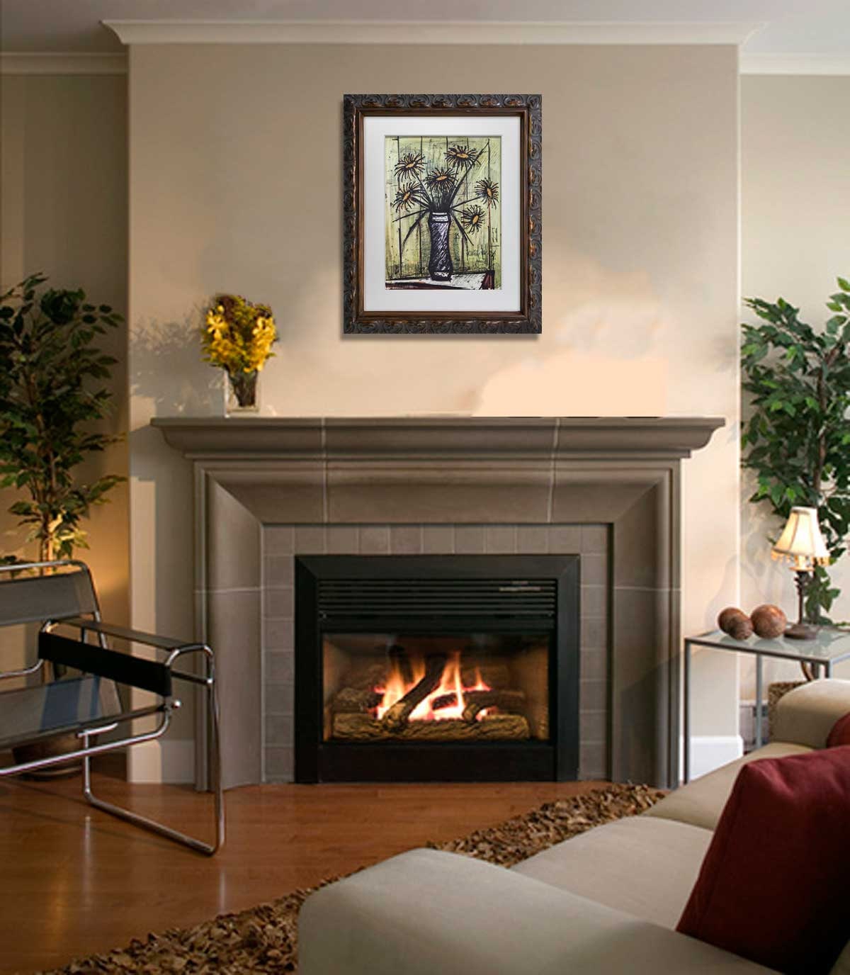 Bernard Buffet Limited Edition Lithograph Sunflowers *Sign