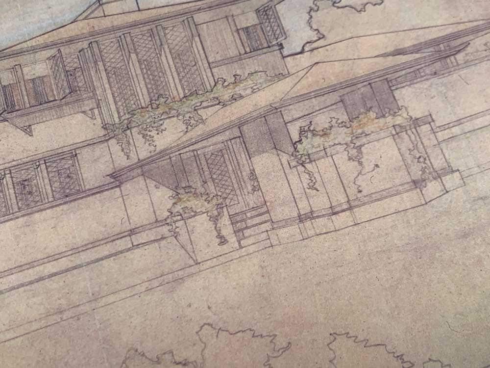 Frank Lloyd WRIGHT Lithograph #’ed LIMITED Ed. "EE Boynton House, NY +FRAMING