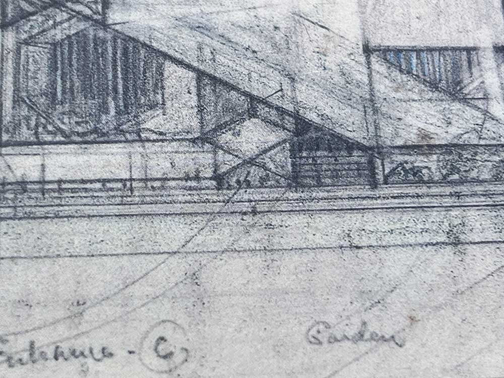 Frank Lloyd WRIGHT Lithograph LTD Ed. "Steel Cathedral.. Guthrie"