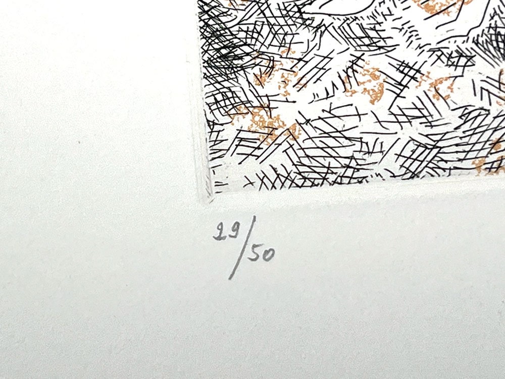 Andre MASSON ETCHING Aquatint ~HAND SIGNED -Ltd ed. 29/50 "Assemblee de femme"