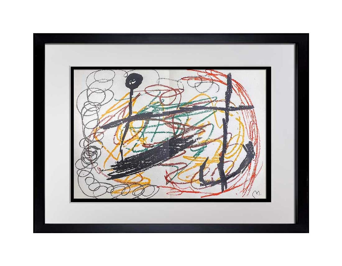 Joan Miro Original Lithograph, Hand Sign, 1964