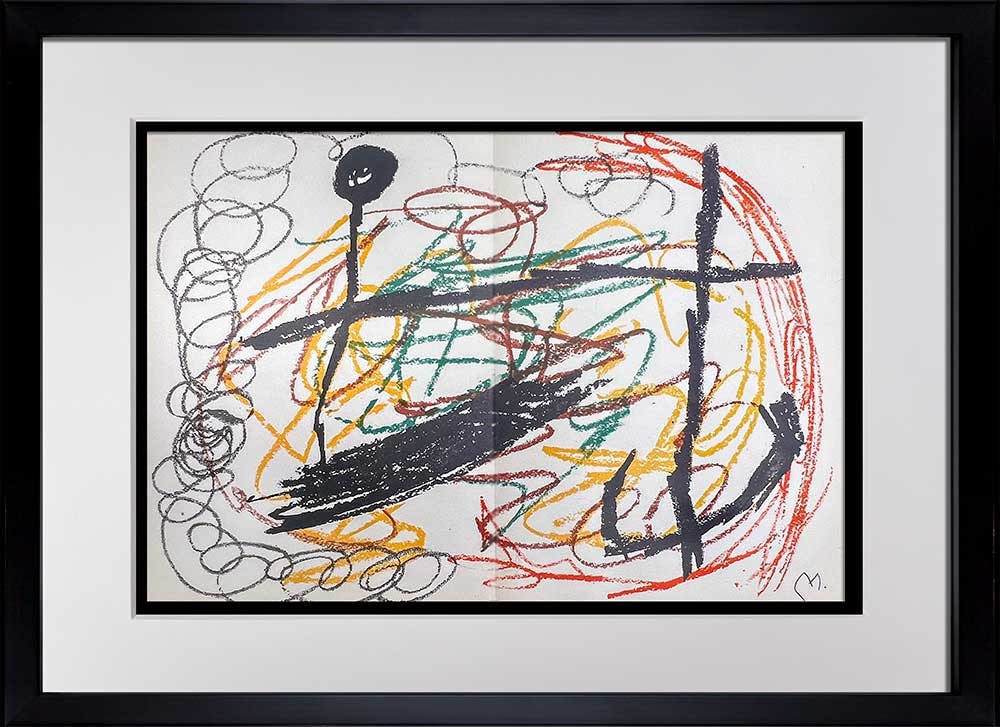 Joan Miro Original Lithograph, Hand Sign, 1964