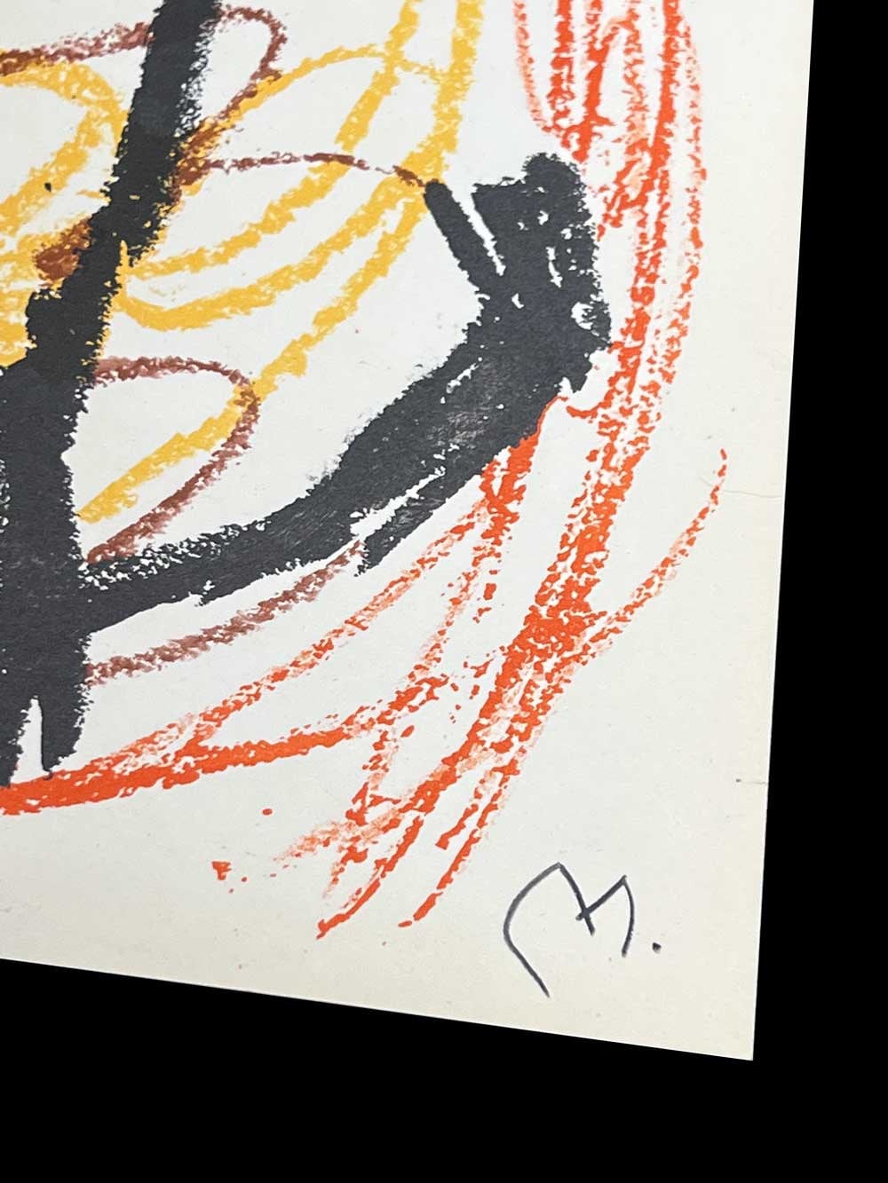 Joan Miro Original Lithograph, Hand Sign, 1964