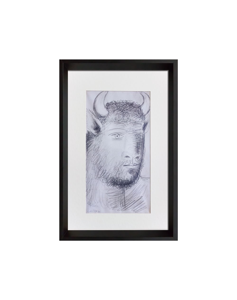 Pablo PICASSO Lithograph GUERNICA Preparatory Bull Study Ltd Ed w/FRAME