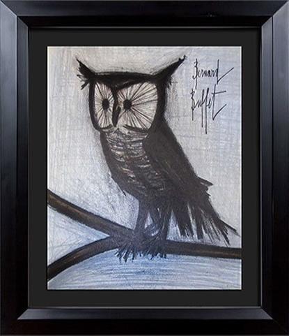 Bernard Buffet Original  Signed Lithograph | Little Owl (Signed)