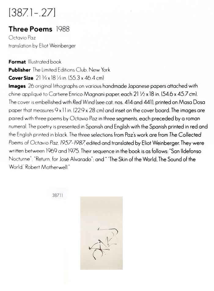 Robert MOTHERWELL (1915-1991) Lithograph | Limited Edition | ORIGINAL Lithograph | Cat. Ref. b387.11 | Gallery Frame