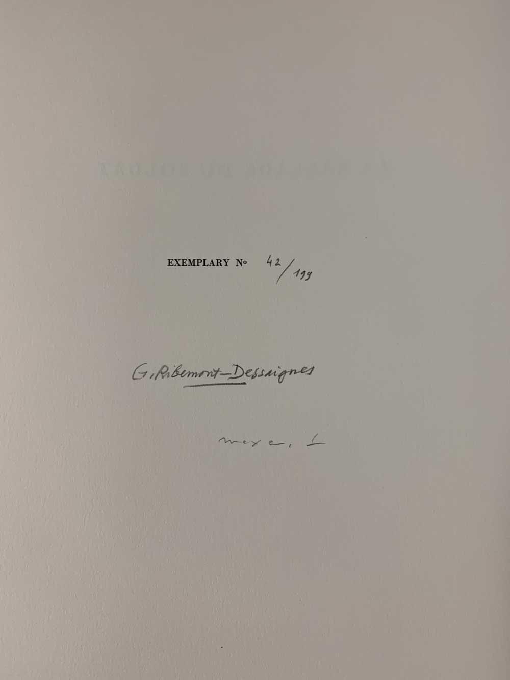 Max Ernst LITHOGRAPH Original Numbered LIMITED Ed. "Seen and approved" w/Frame