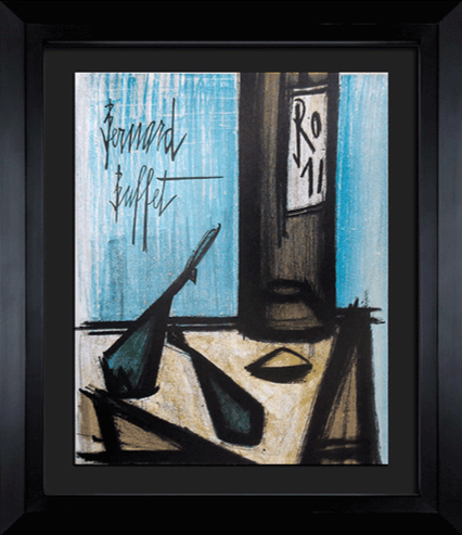 Bernard Buffet Original Lithograph  | Still Life with Bottle  (Signed)