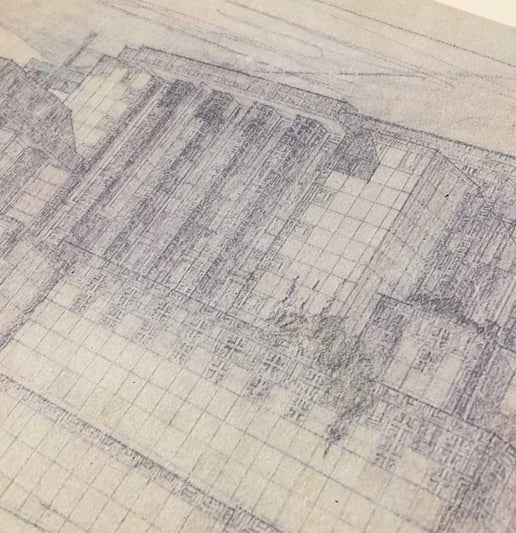 Frank Lloyd Wright "Project: Dr. John D. Storer House", Hollywood, California