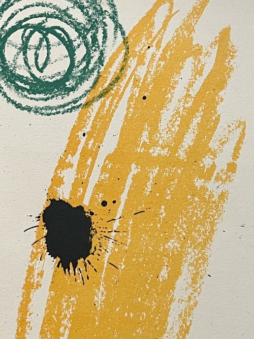 Hand Signed Original Joan Miro Lithograph in Color