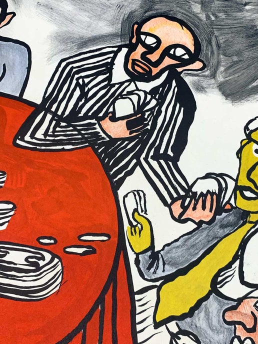 Alexander Calder Original Double Color Lithograph Ltd EDITION '75 w/FRAME Included