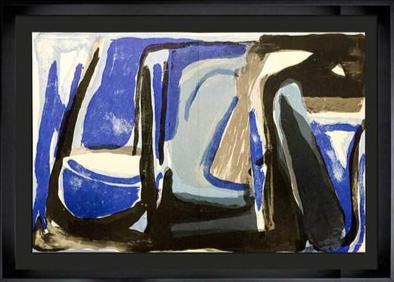 Bram Van Velde Lithograph Original, 1975