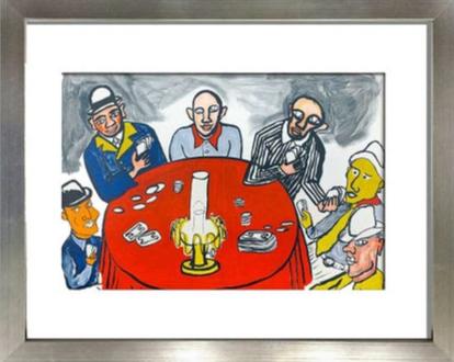 Alexander Calder Original Double Color Lithograph Ltd EDITION '75 w/FRAME Included