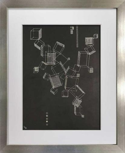 Wassily KANDINSKY Lithograph Limited Edition Sign K39, w/Frame Included