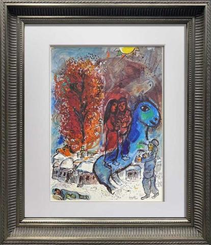Marc Chagall Limited Edition Lithograph Village