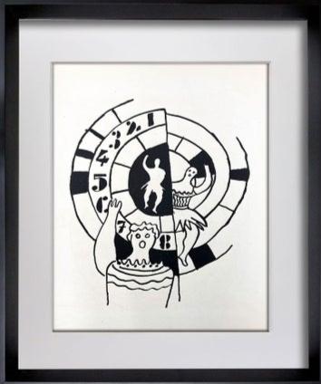 Fernand LEGER Limited Edition ORIGINAL Lithograph 1950 *RARE w/Frame