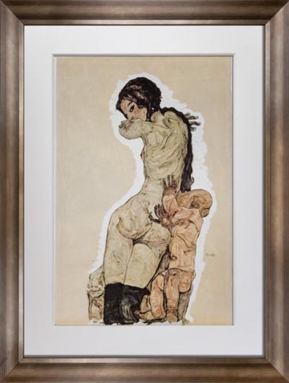 Egon Schiele Lithograph "Mother and Child" 1910