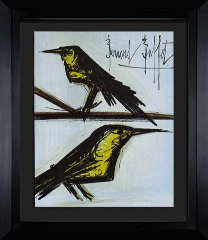 Bernard Buffet Original Lithograph | Bird Couple (Signed)