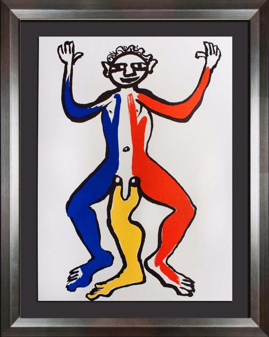 Alexander Calder Original Lithograph, 1975 Color