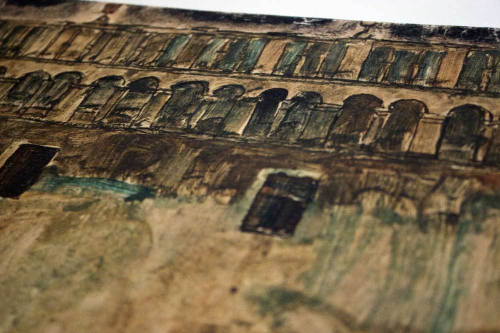 Egon Schiele Lithograph #‘ed Ltd. Ed. “ Krumau Town-Hall”