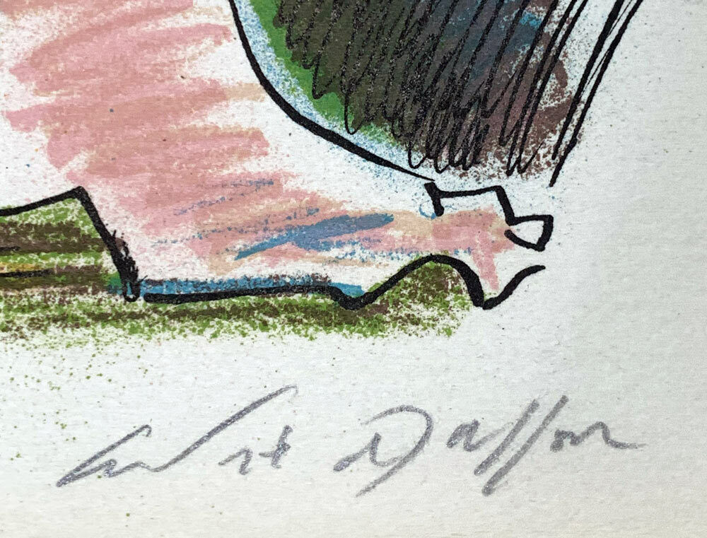 Andre MASSON Lithograph HAND SIGNED Limited no. 108 ORIGINAL w/Archival Frame