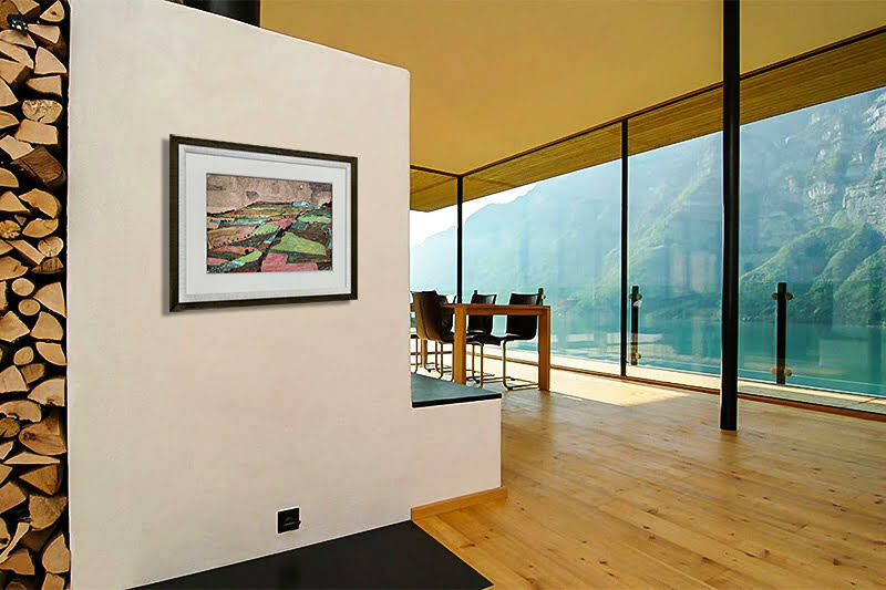 Egon Schiele Lithograph "Hill near Krumau" (Gewitterberg) 1910