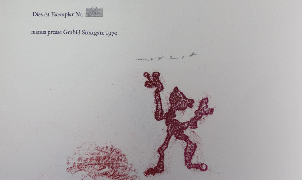 Max ERNST Lithograph ORIGINAL Limited Ed. Arches Cat. Ref b148 w/Frame