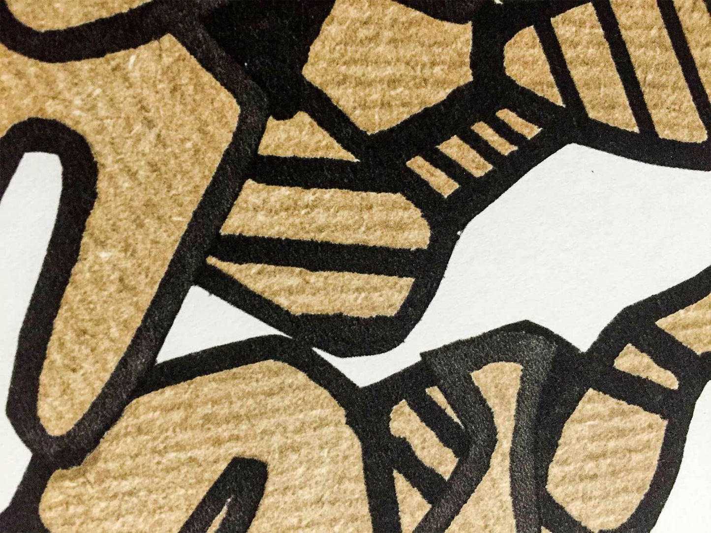 Jean Dubuffet LITHOGRAPH Limited EDITION Velin Paper Vacuum Form - w/Frame