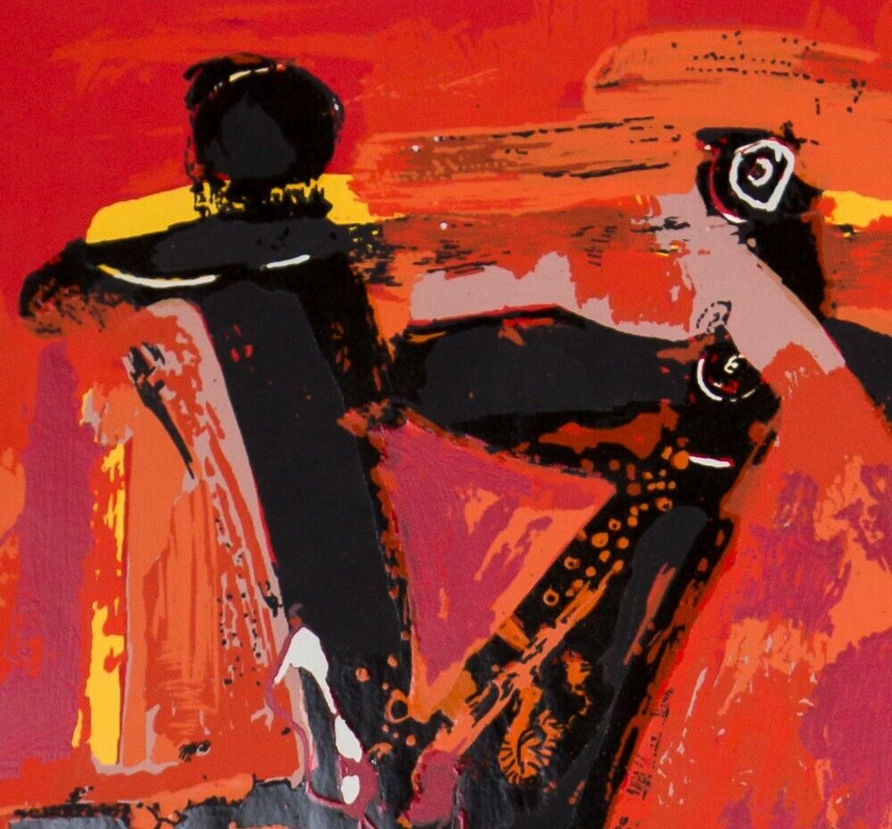 Marino MARINI Lithograph Ltd EDITION "Colored Figures” '53