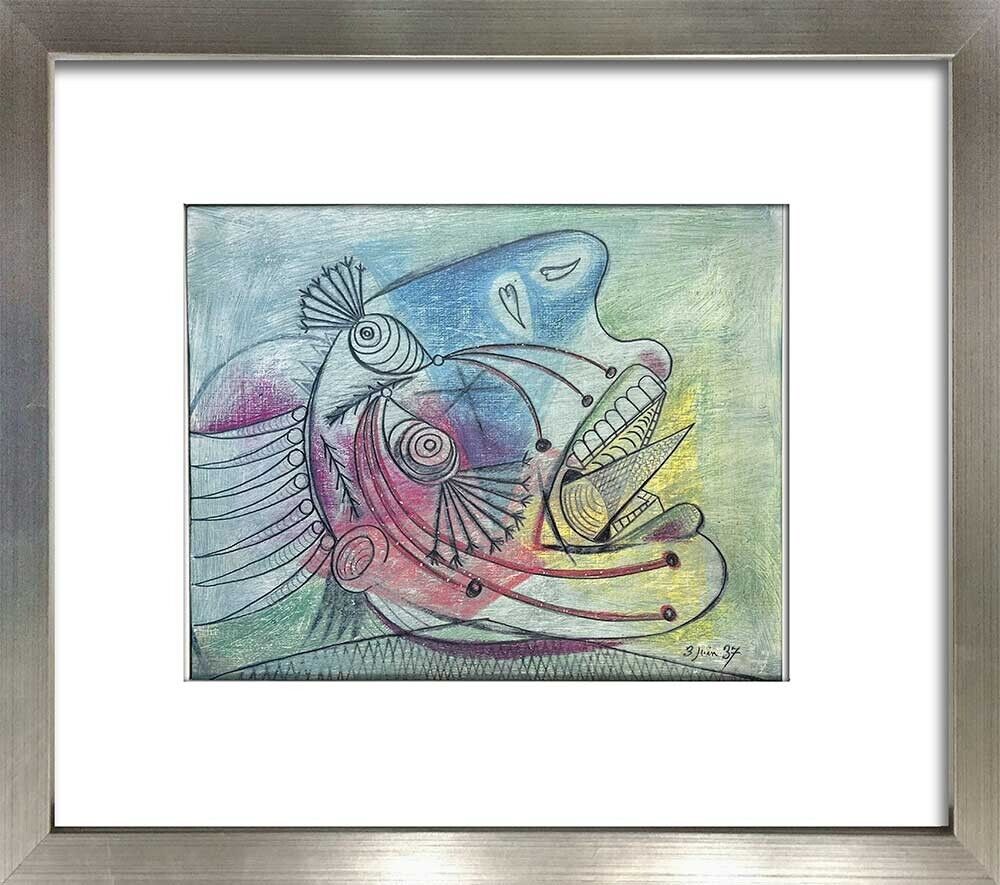 Pablo Picasso Guernica Preparatory Lithographs Limited Edition Set of 2 Custom Framed