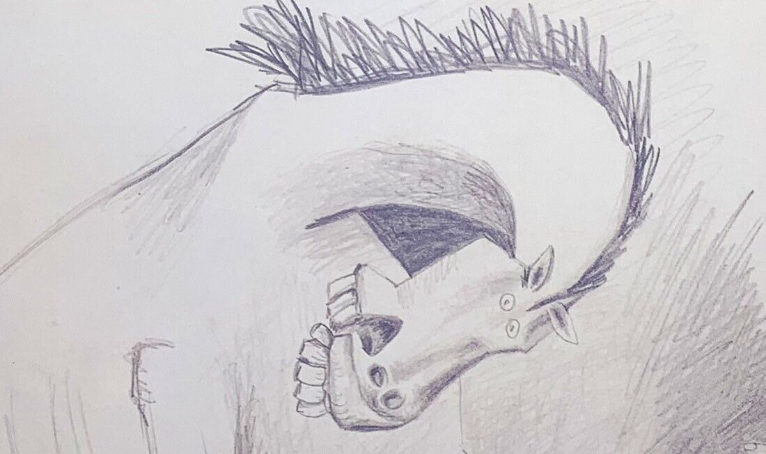 Pablo PICASSO Lithograph GUERNICA Preparatory Study Ltd Ed w/Custom FRAME